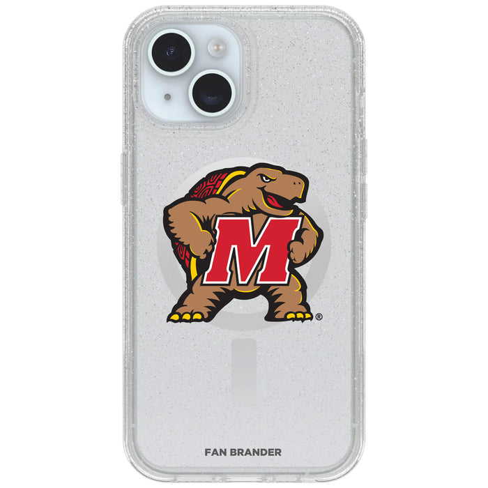 Clear OtterBox Phone case with Maryland Terrapins Logos