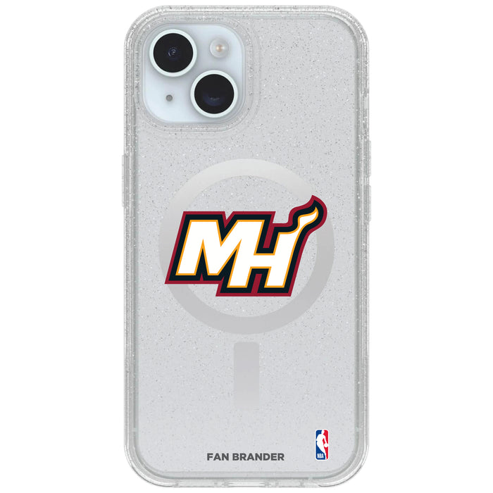 Clear OtterBox Phone case with Miami Heat Logos