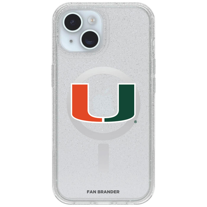 Clear OtterBox Phone case with Miami Hurricanes Logos