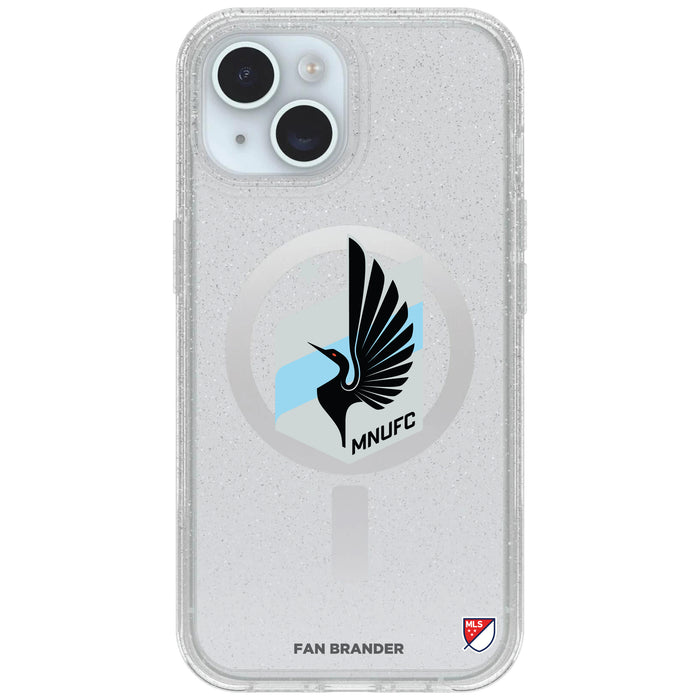 Clear OtterBox Phone case with Minnesota United FC Logos