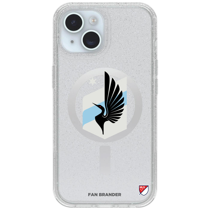 Clear OtterBox Phone case with Minnesota United FC Logos