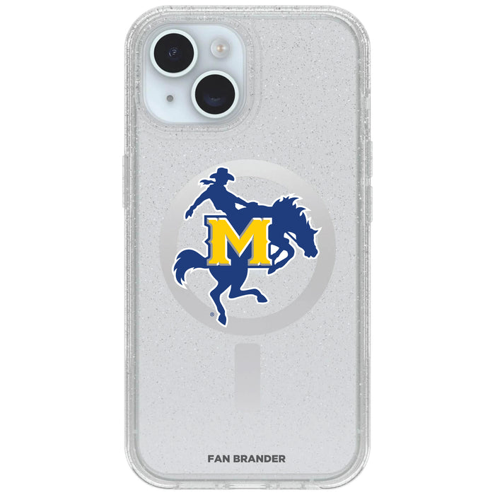 Clear OtterBox Phone case with McNeese State Cowboys Logos