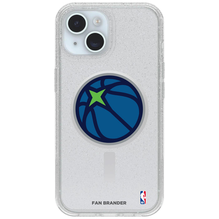 Clear OtterBox Phone case with Minnesota Timberwolves Logos
