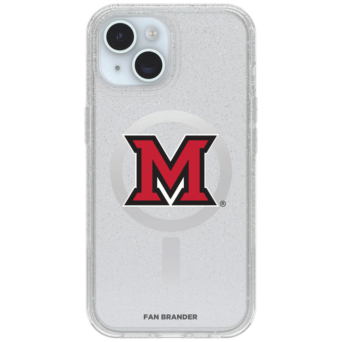 Clear OtterBox Phone case with Miami University RedHawks Logos