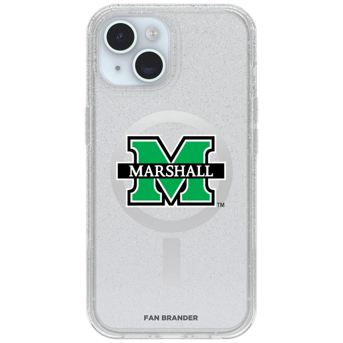 Clear OtterBox Phone case with Marshall Thundering Herd Logos