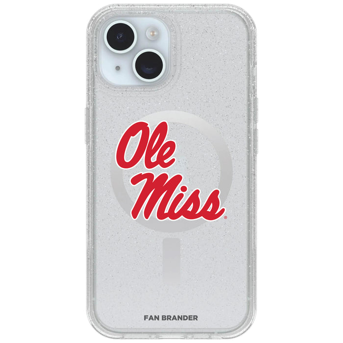 Clear OtterBox Phone case with Mississippi Ole Miss Logos