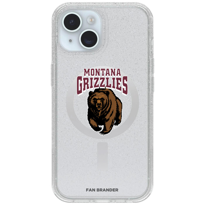 Clear OtterBox Phone case with Montana Grizzlies Logos