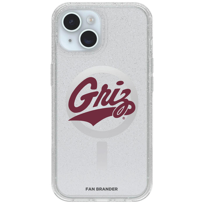 Clear OtterBox Phone case with Montana Grizzlies Logos