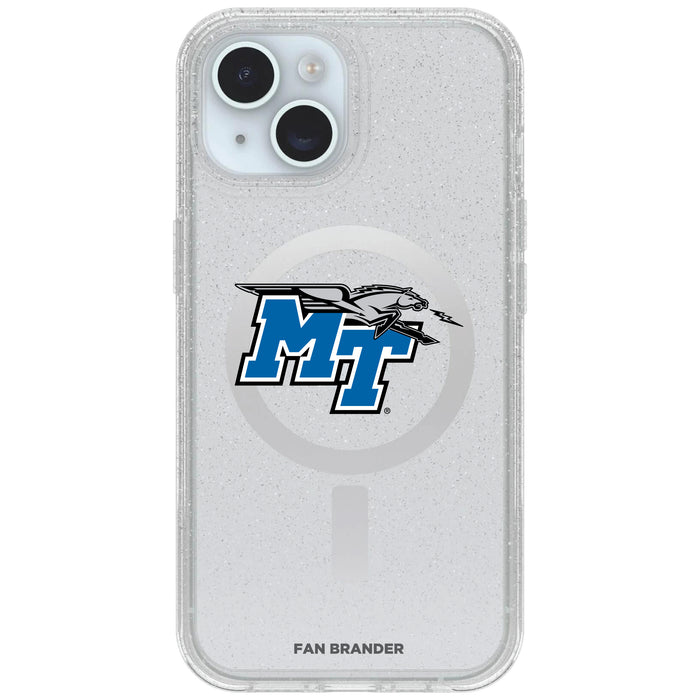 Clear OtterBox Phone case with Middle Tennessee State Blue Raiders Logos