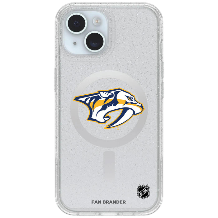 Clear OtterBox Phone case with Nashville Predators Logos