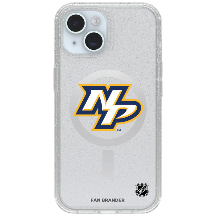 Clear OtterBox Phone case with Nashville Predators Logos