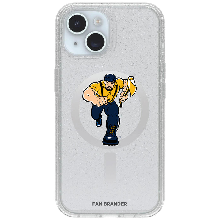 Clear OtterBox Phone case with Northern Arizona Lumberjacks Logos