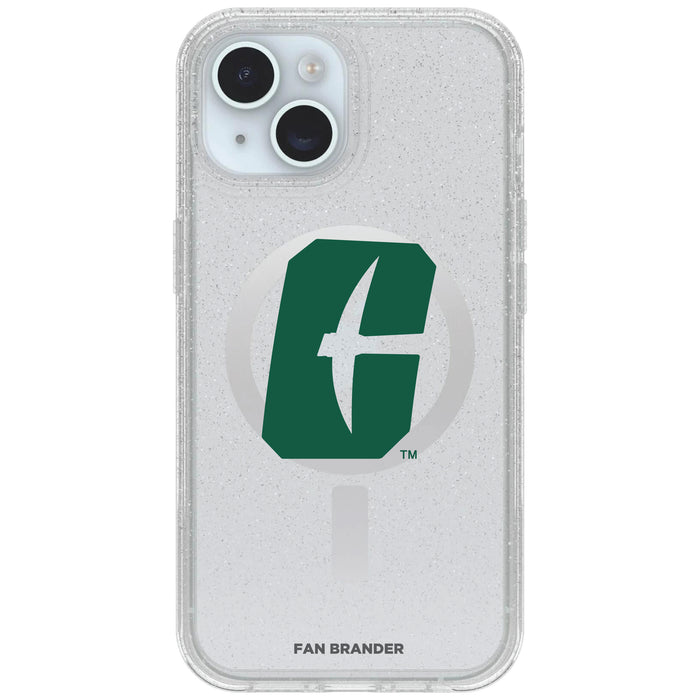 Clear OtterBox Phone case with Charlotte 49ers Logos