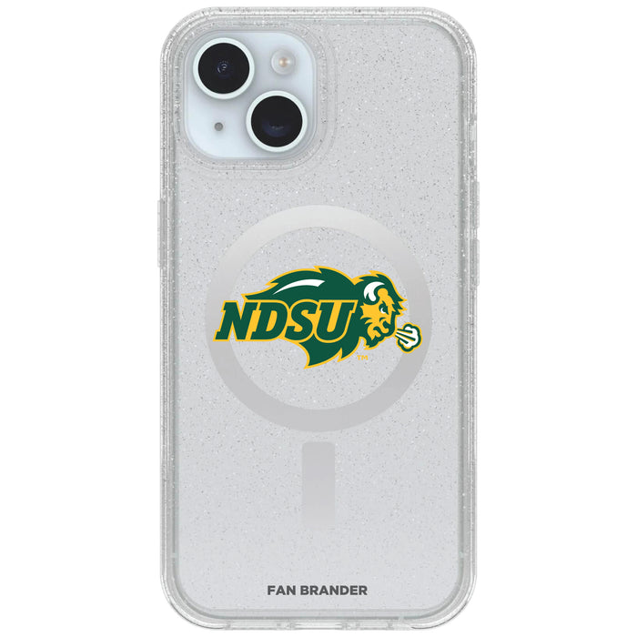 Clear OtterBox Phone case with North Dakota State Bison Logos