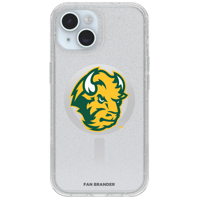 Clear OtterBox Phone case with North Dakota State Bison Logos