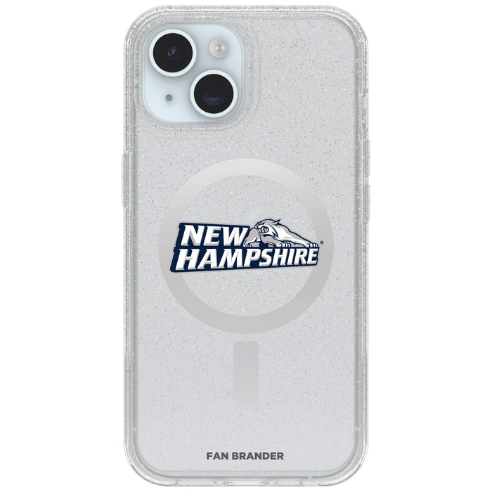 Clear OtterBox Phone case with New Hampshire Wildcats Logos