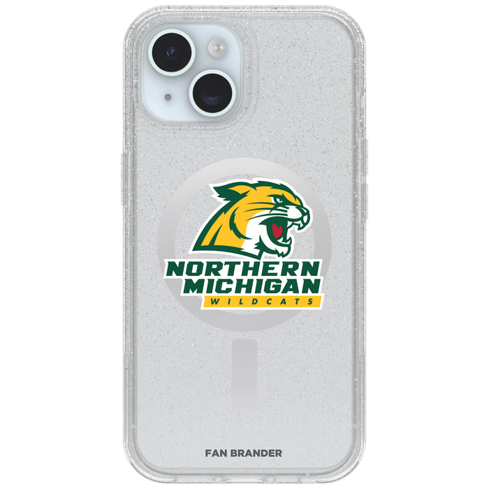Clear OtterBox Phone case with Northern Michigan University Wildcats Logos