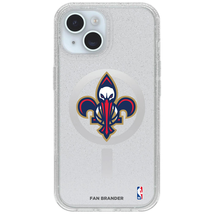 Clear OtterBox Phone case with New Orleans Pelicans Logos