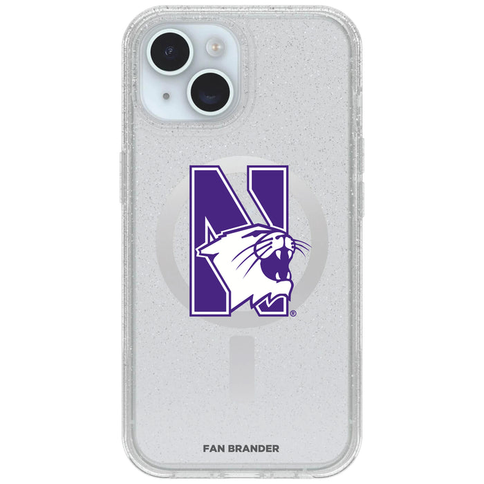 Clear OtterBox Phone case with Northwestern Wildcats Logos