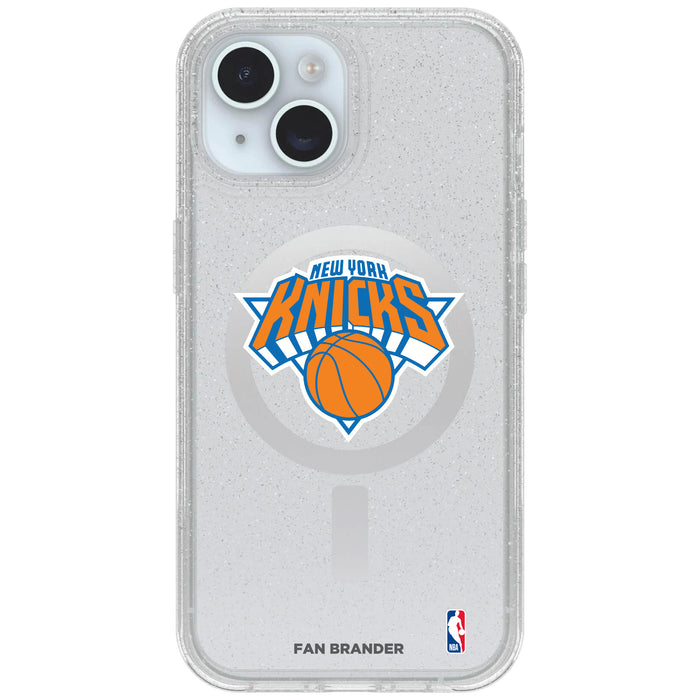 Clear OtterBox Phone case with New York Knicks Logos