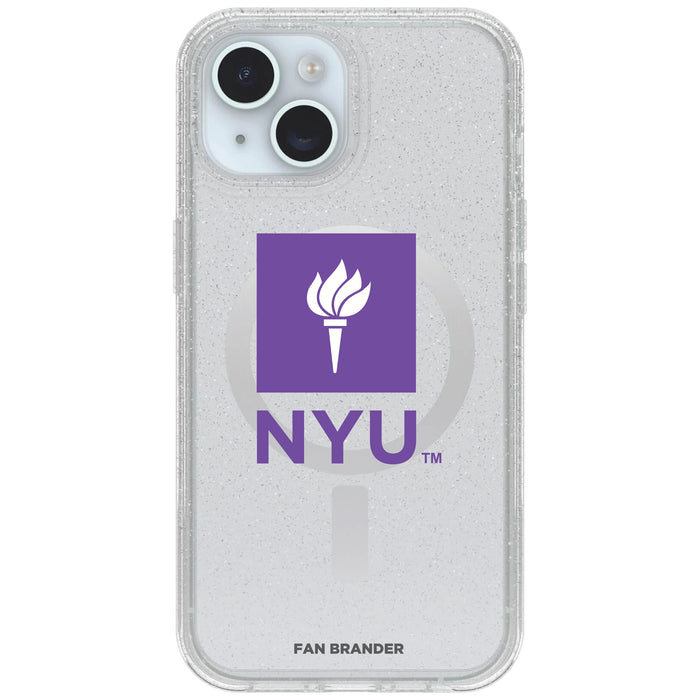 Clear OtterBox Phone case with NYU Logos