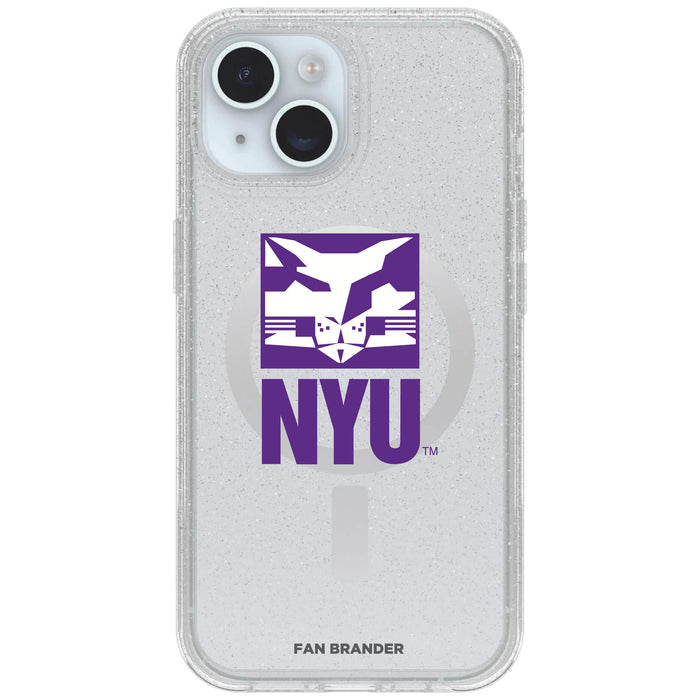 Clear OtterBox Phone case with NYU Logos