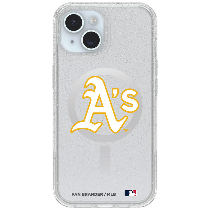 Clear OtterBox Phone case with Oakland Athletics Logos