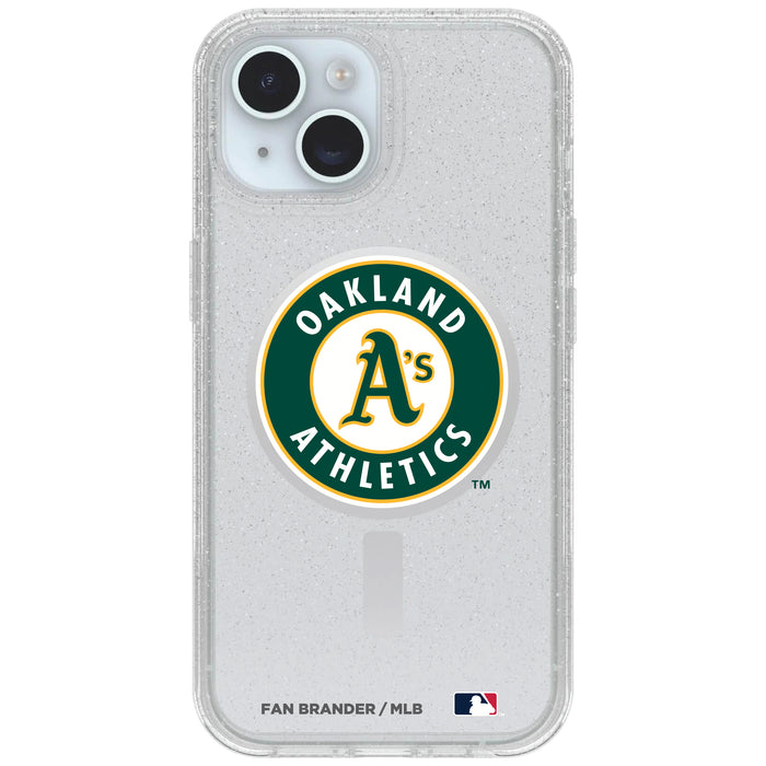 Clear OtterBox Phone case with Oakland Athletics Logos