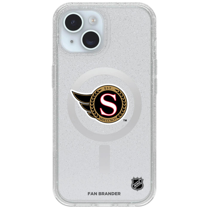 Clear OtterBox Phone case with Ottawa Senators Logos