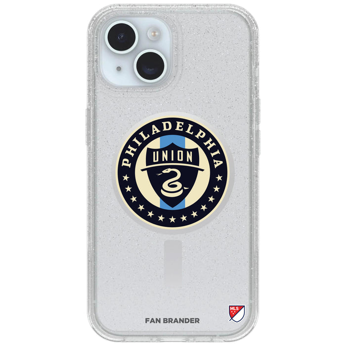 Clear OtterBox Phone case with Philadelphia Union Logos