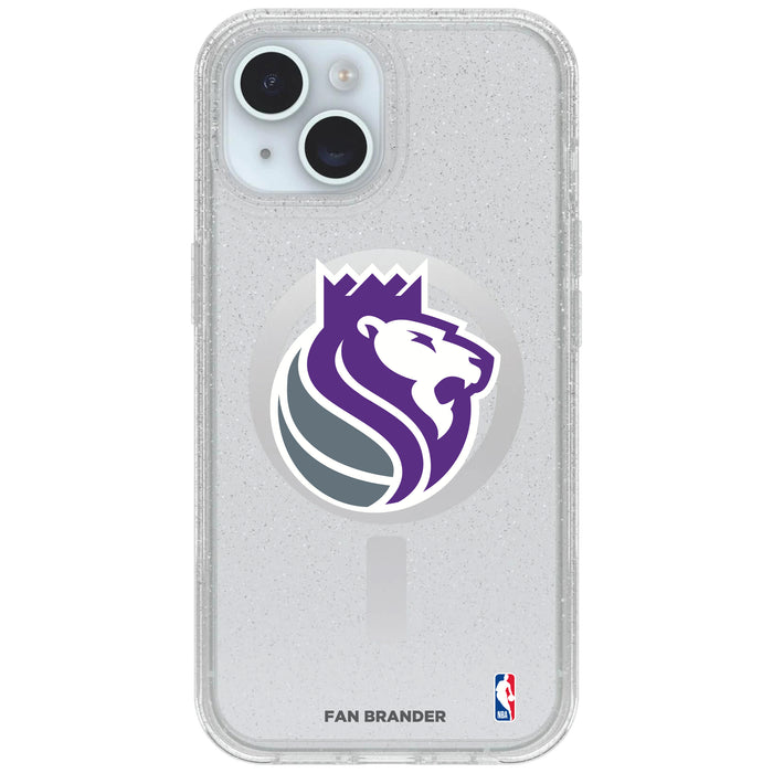 Clear OtterBox Phone case with Sacramento Kings Logos