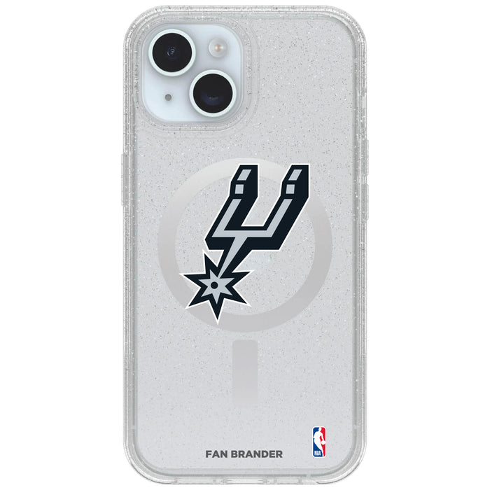 Clear OtterBox Phone case with San Antonio Spurs Logos