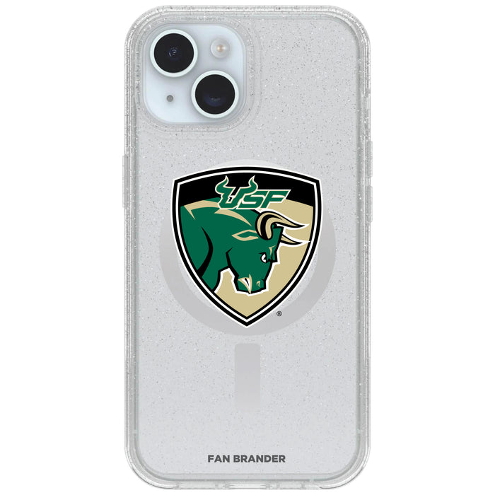 Clear OtterBox Phone case with South Florida Bulls Logos