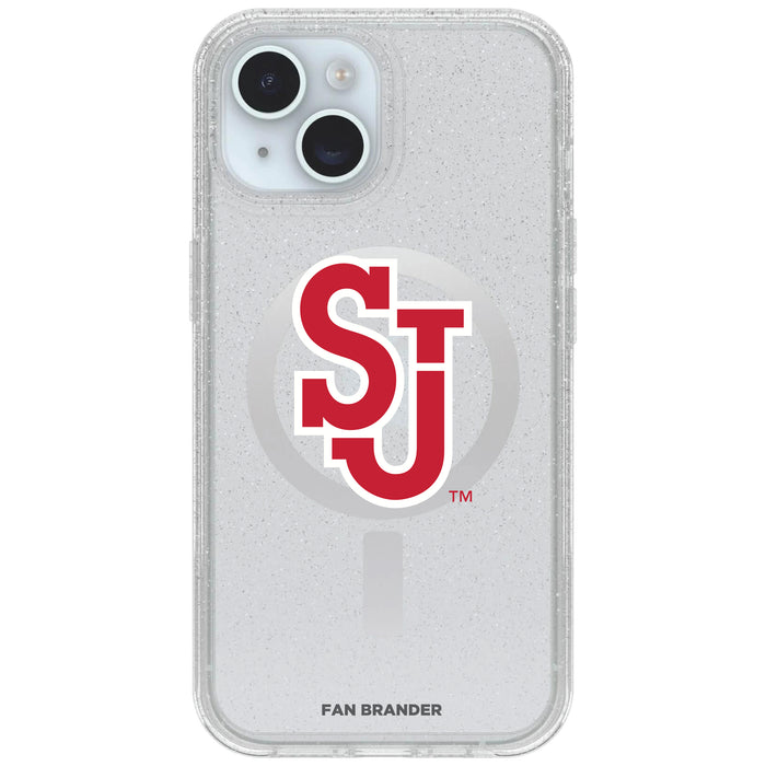 Clear OtterBox Phone case with St. John's Red Storm Logos