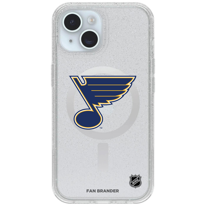 Clear OtterBox Phone case with St. Louis Blues Logos