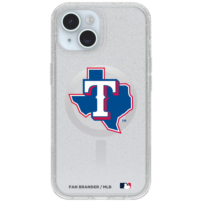 Clear OtterBox Phone case with Texas Rangers Logos