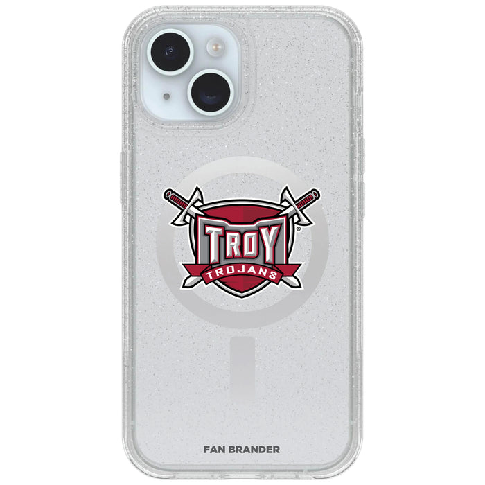 Clear OtterBox Phone case with Troy Trojans Logos