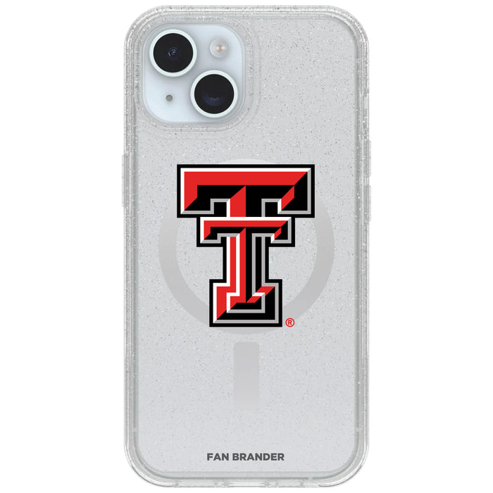 Clear OtterBox Phone case with Texas Tech Red Raiders Logos