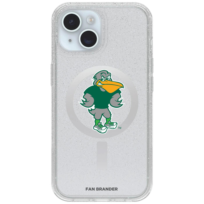 Clear OtterBox Phone case with Tulane Green Wave Logos