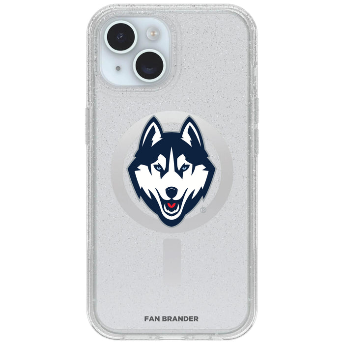 Clear OtterBox Phone case with Uconn Huskies Logos