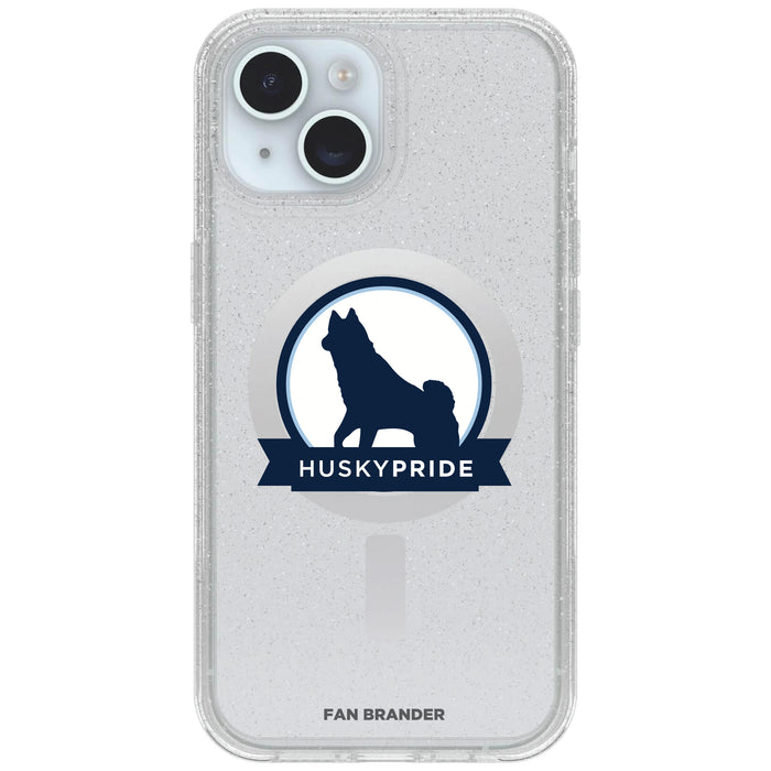 Clear OtterBox Phone case with Uconn Huskies Logos