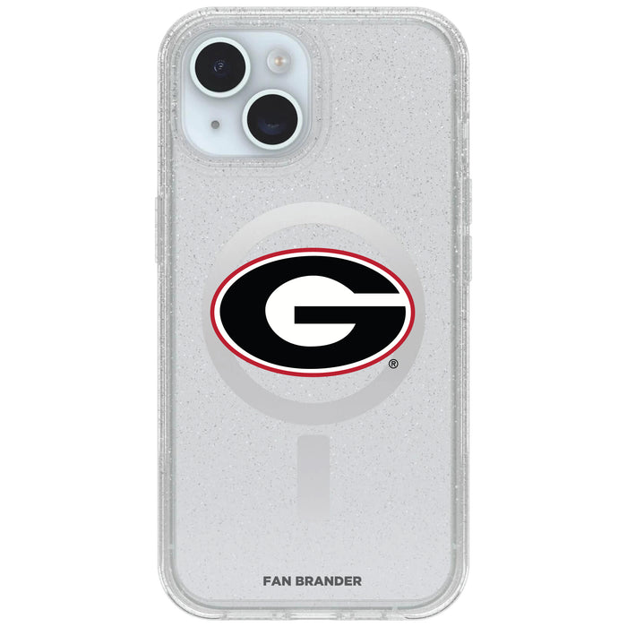 Clear OtterBox Phone case with Georgia Bulldogs Logos