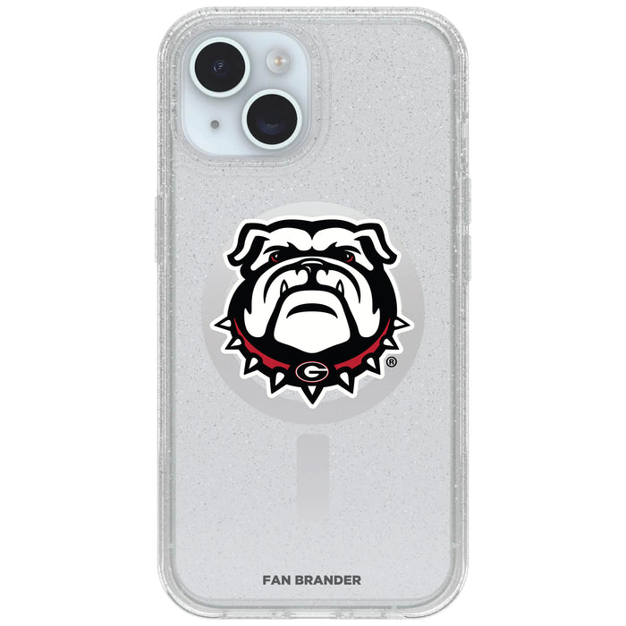 Clear OtterBox Phone case with Georgia Bulldogs Logos