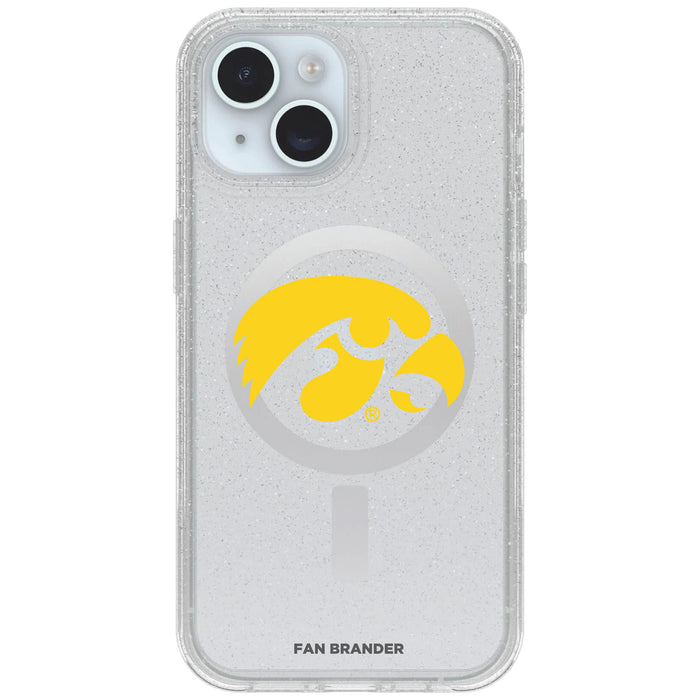 Clear OtterBox Phone case with Iowa Hawkeyes Logos