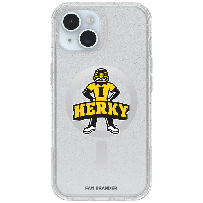 Clear OtterBox Phone case with Iowa Hawkeyes Logos