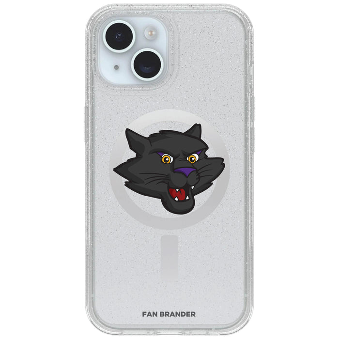 Clear OtterBox Phone case with Northern Iowa Panthers Logos