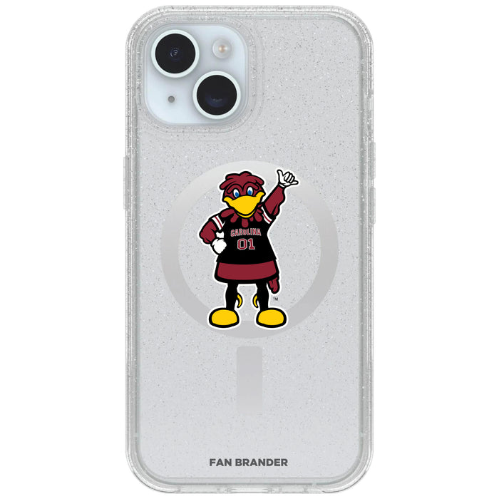 Clear OtterBox Phone case with South Carolina Gamecocks Logos