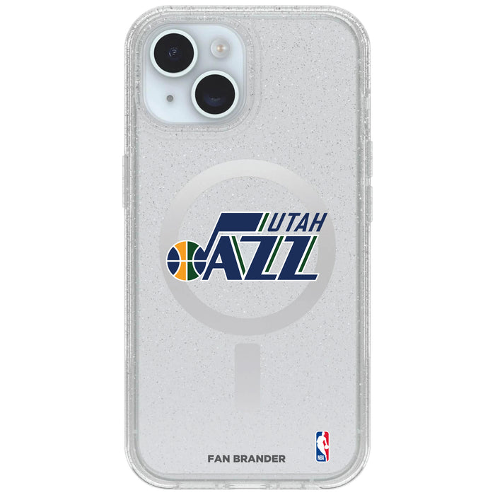 Clear OtterBox Phone case with Utah Jazz Logos