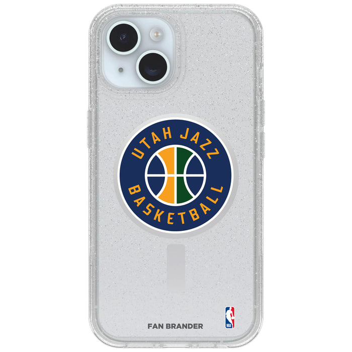 Clear OtterBox Phone case with Utah Jazz Logos