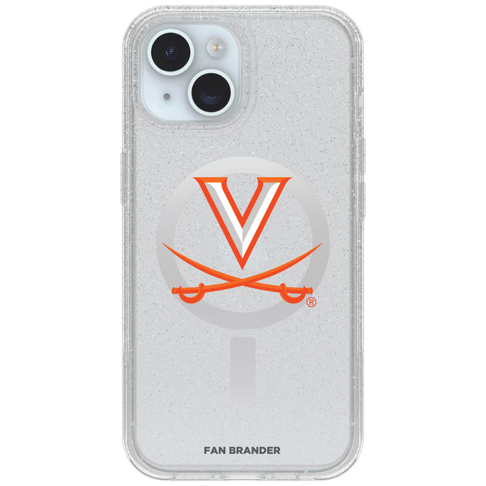 Clear OtterBox Phone case with Virginia Cavaliers Logos